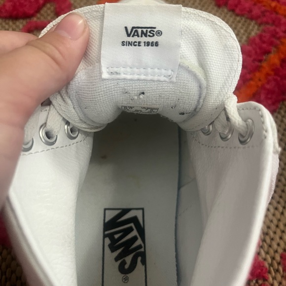 white hi-top vans 7.5 - Picture 3 of 3